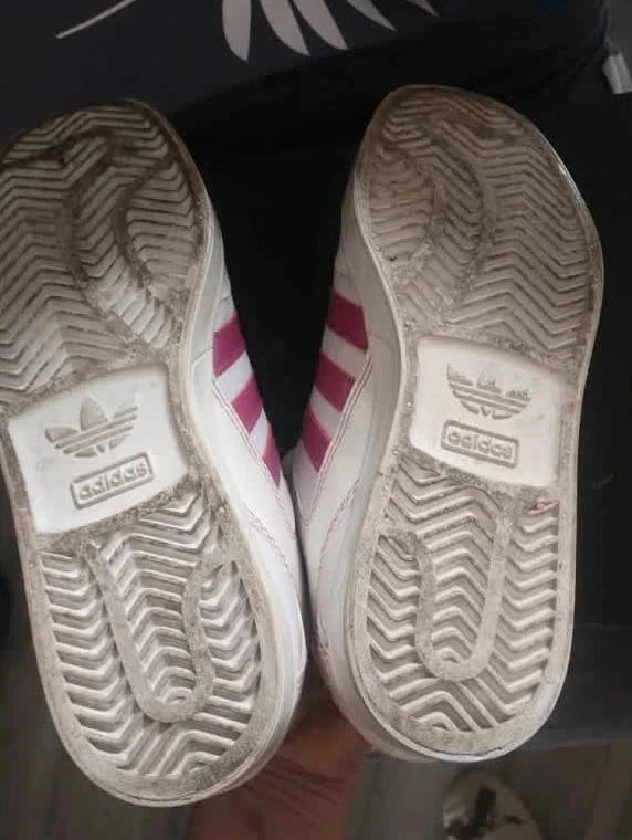 Tênis feminino de cano alto, Adidas listrado rosa, P38 2/3 – photo 8